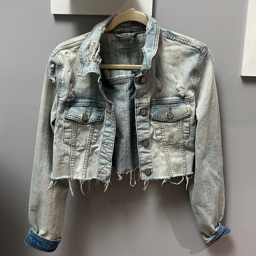 Aeropostale cropped Jean jacket